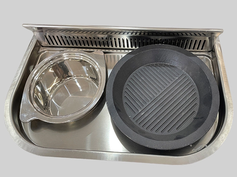 sushi conveyor Rotating small hot pot equipment 旋转小火锅设备 หม้อไฟขนาดเล็กแบบหมุนได้